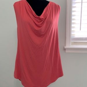 NWT. Sleeveless cowl neck top